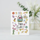 Happy Easter Art Briefkaart (Staand voorkant)