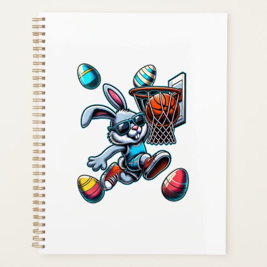 Happy Easter Basketball Boys Easter Bunny Funny Ea (Devant)
