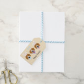 Happy Easter Beagle Honden Cadeaulabel (Met Touw)