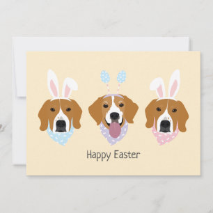 Happy Easter Beagle Honden Feestdagenkaart
