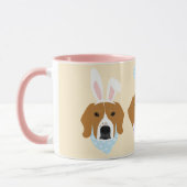 Happy Easter Beagle Honden Mok (Links)