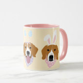 Happy Easter Beagle Honden Mok (Voorkant rechts)