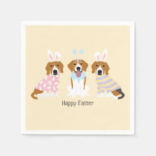 Happy Easter Beagle Honden Servet