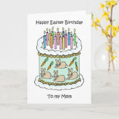 Happy Easter Birthday mama Kaart (Gele Bloem)