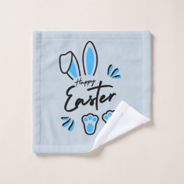 Happy Easter blauw Bad Handdoek