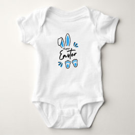 Happy Easter blauw Romper