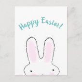 Happy Easter blauwgroen grappig, aangepast script  Briefkaart (Voorkant)