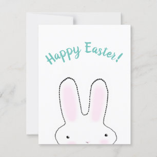 Happy Easter blauwgroen grappig, aangepast script Kaart