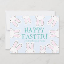 Happy Easter bleek blauw schattige grappige bundel