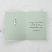 Happy Easter Blessings Prayer Reurrection Feestdagen Kaart (Binnen)