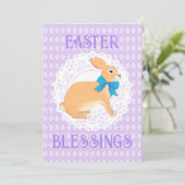 Happy Easter Blessings Wenskaart Kaart (Staand voorkant)