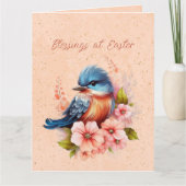 Happy Easter Bluebird Kaart (Voorkant)