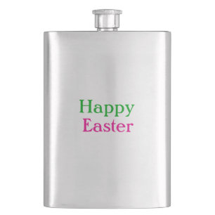 Happy easter boho groen roze kinder naam toevoegen flacon