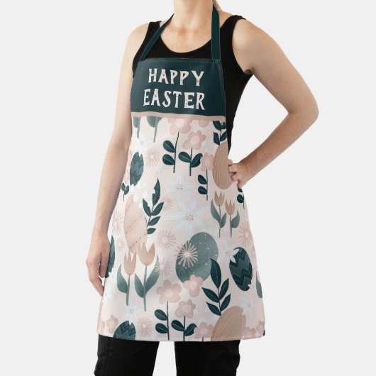 Happy Easter  Botanical Easter Egg Pattern Schort (Insitu)