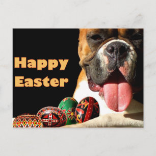Happy Easter Boxer Dog briefkaart
