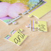 Happy Easter boxer dog gepersonaliseerde puzzel (Zijkant)