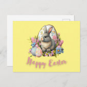 Happy Easter briefkaart (Voorkant / Achterkant)