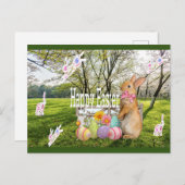 Happy Easter Briefkaart (Voorkant / Achterkant)