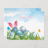 Happy Easter Briefkaart (Voorkant / Achterkant)
