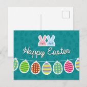 Happy Easter Briefkaart (Voorkant / Achterkant)