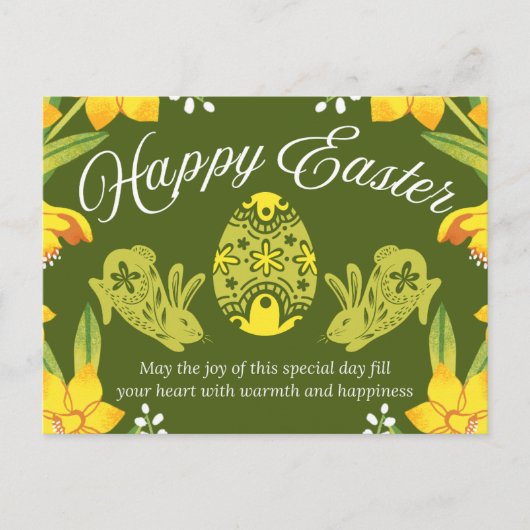 Happy Easter Briefkaart (Voorkant)