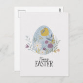 Happy Easter Briefkaart (Voorkant / Achterkant)