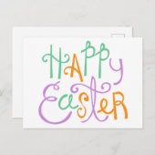 Happy Easter Briefkaart (Voorkant / Achterkant)