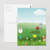 Happy Easter Briefkaart (Voorkant / Achterkant)