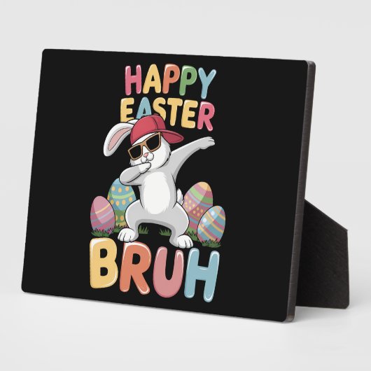 Happy Easter Bruh Bro Funny Dabbing Bunny Rabbit Fotoplaat (Zijkant)