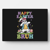 Happy Easter Bruh Grappig Dabbing Bunny Konijn Bro Fotoplaat (voorkant)