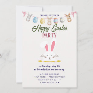 Happy Easter Brunch en Egg Hunt Uitnodiging