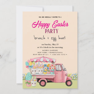 Happy Easter Brunch en Egg Hunt Uitnodiging
