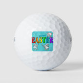 Happy Easter Bunnies Golfballen (Voorkant)