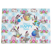 Happy Easter Bunnies Groot Cadeauzakje (Voorkant)