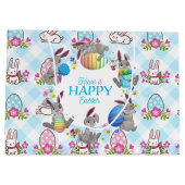 Happy Easter Bunnies Groot Cadeauzakje (Achterkant)
