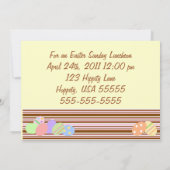 Happy Easter Bunnies Luncheon Uitnodiging (Achterkant)