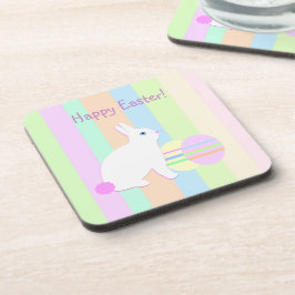 Happy Easter Bunny and Eggs Onderzetter