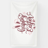 Happy Easter Bunny Banner – Schattigee lentevakant (Verticaal)