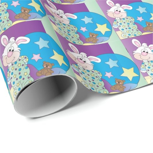 Happy Easter Bunny - Blue Cadeaupapier (Rol Hoek)