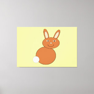 Happy Easter Bunny Canvas Pri Afdruk