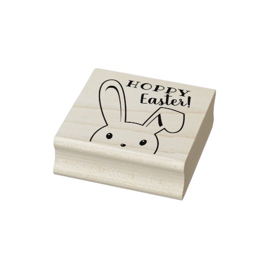 Happy Easter Bunny Cartoon Schattige Funny Spring Rubberstempel (Stempel)