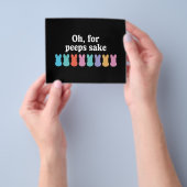 Happy Easter Bunny Christelijk Religieus Carnaval Flyer (Hand)