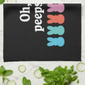 Happy Easter Bunny Christelijk Religieus Carnaval Theedoek (Gevouwen)