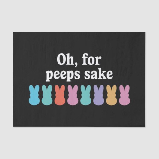 Happy Easter Bunny Christelijk Religieus Carnaval Tissuepapier (Voorkant)