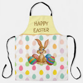 Happy Easter Bunny Colorful Eggs Schort (Voorkant)