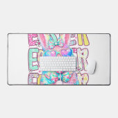 Happy Easter Bunny Coquette Bow Preppy Easter Day  (Clavier et souris)