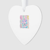 Happy Easter Bunny Coquette Bow Preppy Easter Day Ornament (voorkant)