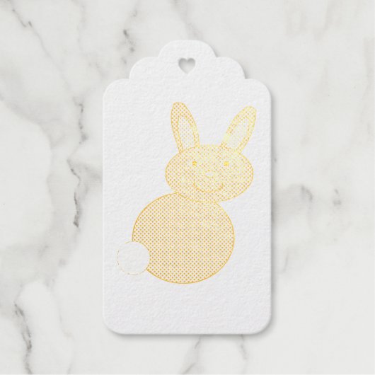 Happy Easter Bunny Custom Cadeaulabels (Voorkant)