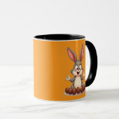 Happy Easter Bunny – Cute Rabbit with caneca Mok (Voorkant rechts)