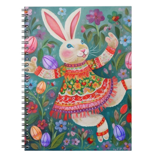 Happy Easter Bunny Dance Notitieboek (Voorkant)
